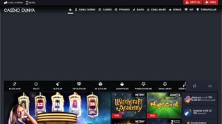 27.06.2018 tarihli casinodunya38.com Ekran Görüntüsü
